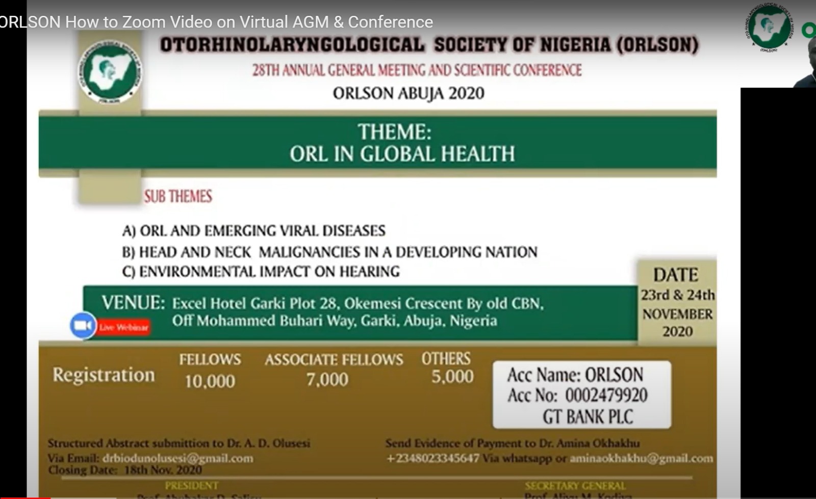 28th Scientific Conference & AGM